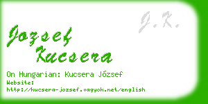 jozsef kucsera business card